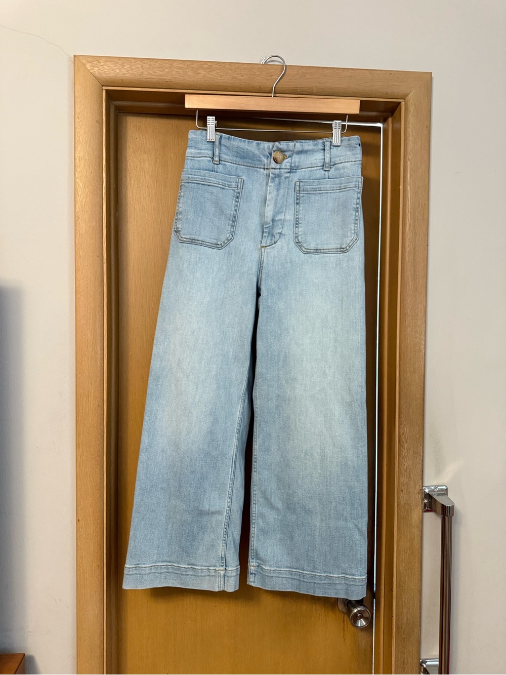 Maeve High-Rise Wide-Leg Light Blue Jeans - Picture 4 of 4